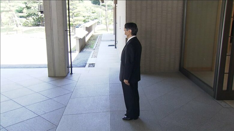 陛下は、面会後、バイデン大統領を見送られた