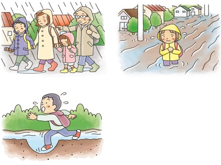 NPO法人「土砂災害防止広報センター」HPより（イラストの著作権は同NPO法人に帰属します）　