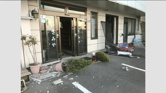 福島県沖地震での被害の様子（2022年3月撮影）