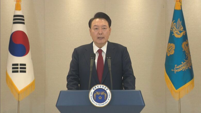 尹大統領が緊急談話を発表し「非常戒厳」を宣言（2024年12月3日）