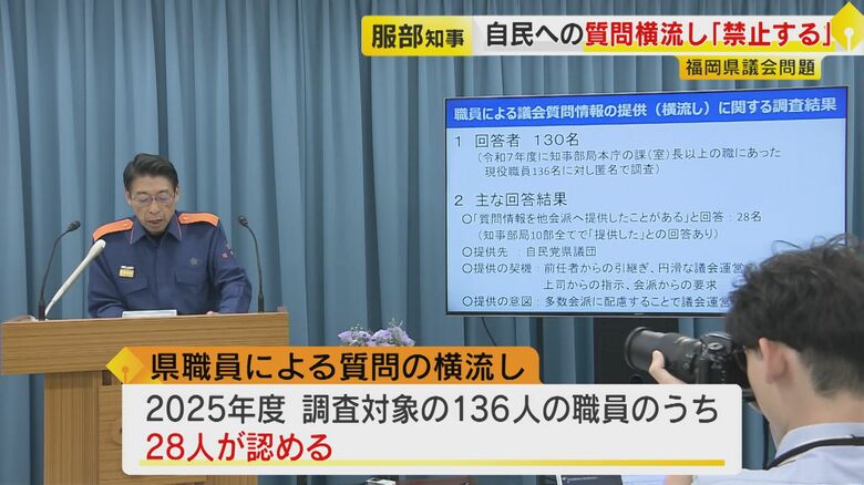 記者会見する服部誠太郎･福岡県知事(7月29日)