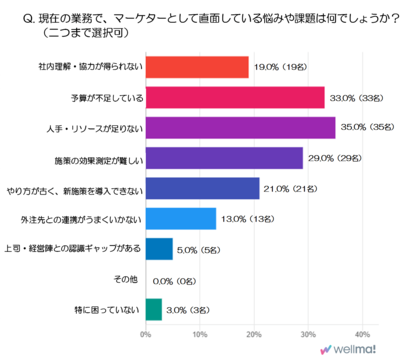 マーケター100人の本音を徹底調査!マーケターが現場で直面しているリアルな課題とは?
