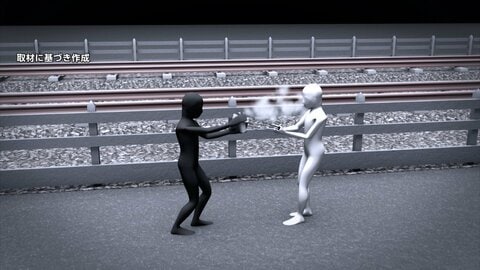 逃走直後の映像か…「お金がなかったから」14歳女子中学生がスプレー強盗　被害者の60代女性が取り押さえる