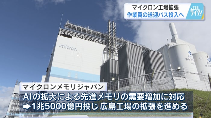 マイクロンメモリジャパンは工場の拡張を進める