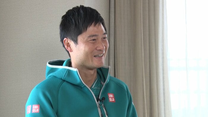 インタビューに応じてくれた国枝慎吾