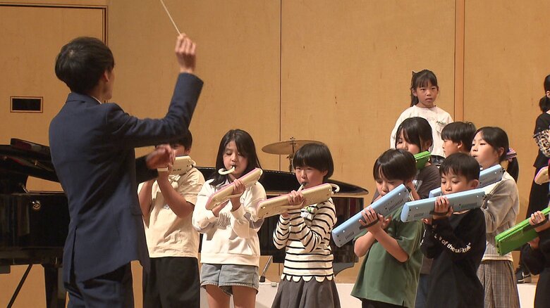 小学生3200人が参加 79回目の「小音会」校内オーディションで勝ち抜き、好きな楽器を演奏する児童も｜FNNプライムオンライン