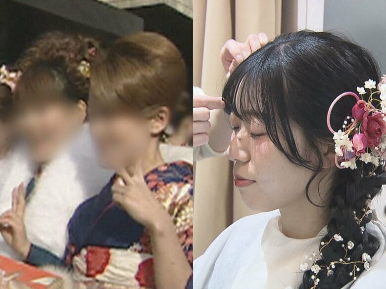 生まれた頃とコレだけ違う…成人式の装いはこの20年で“盛り”から“ナチュラル”へ 平成のトレンド見て「ギャルだ」｜FNNプライムオンライン