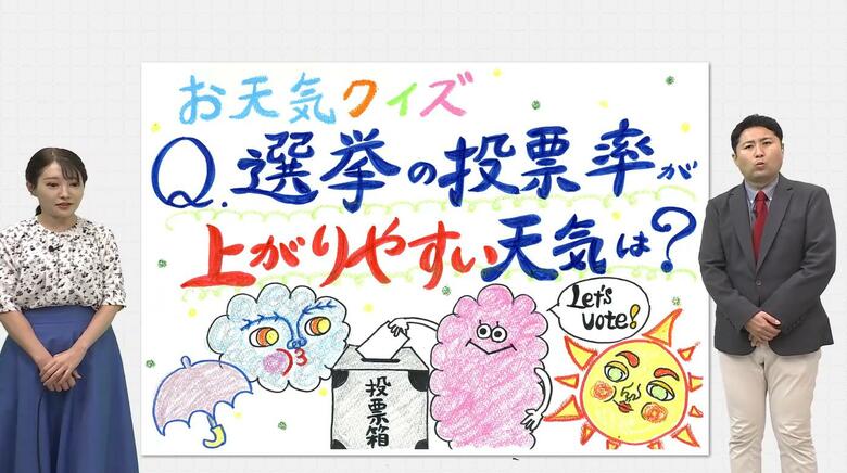 投票率が上がりやすい天気はどんな天気？　過去の参院選「投票率と天気の関係」は？　気象予報士が解説｜FNNプライムオンライン