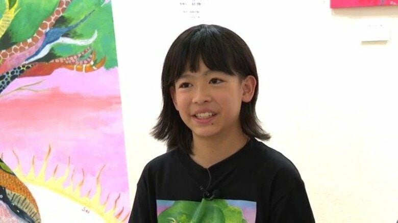 「笑わない赤ちゃん」が4歳の頃に“運命の出会い”　11歳少女「動物を救う画家になりたい」　自分の思いを言葉にするのが苦手…素直に感じたままを絵に　国内外で高い評価｜FNNプライムオンライン