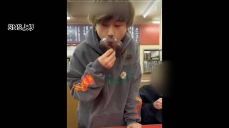 【続報】「なぜ撮影しアップしたのか覚えていない」ラーメン店で容器のフタなめる迷惑動画撮影しSNS拡散 16歳の少年を威力業務妨害で逮捕も一部容疑否認｜FNNプライムオンライン