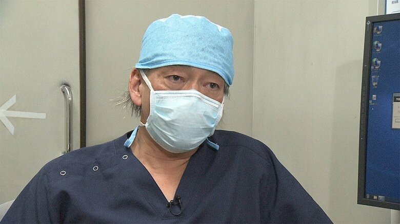 取材に応じる森山直樹医師