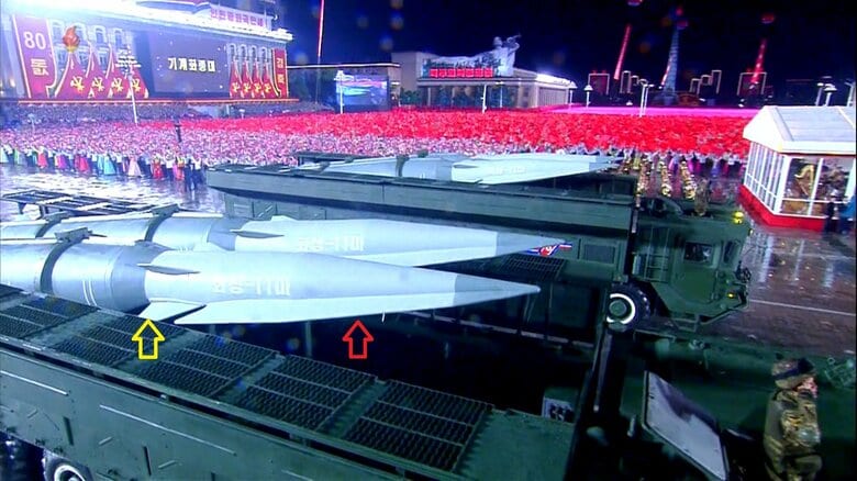 2025年10月の軍事パレードに登場した火星11Ma極超音速滑空体ミサイル