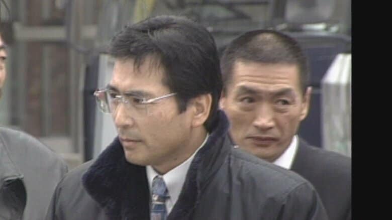 溝下秀男氏と野村悟被告（1994年撮影）