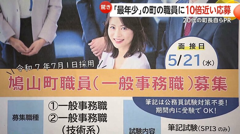 4月に行われた鳩山町の一般職中途採用