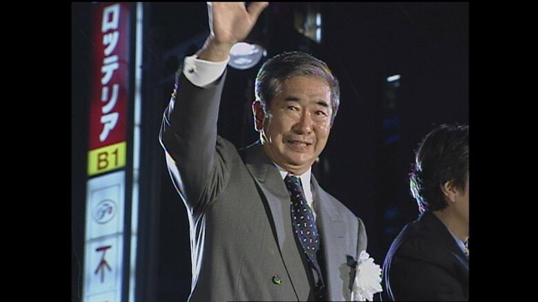 選挙中の石原慎太郎さん