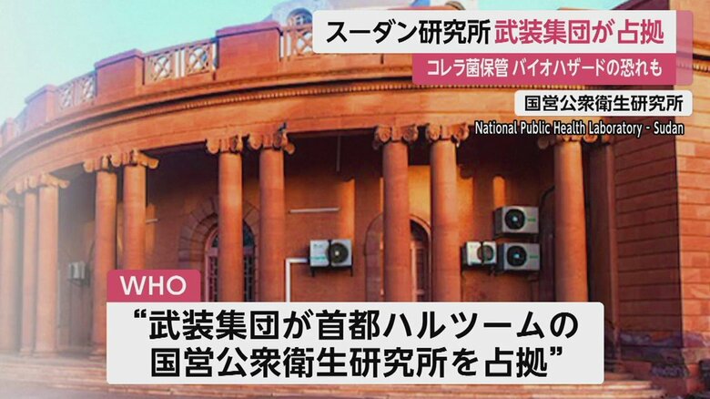 WHOが武装集団に占拠されたと明らかにした、国営公衆衛生研究所