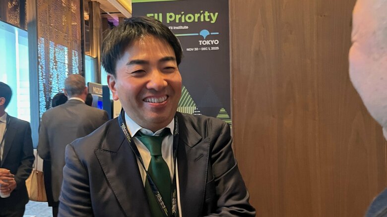 「ウフル」園田崇史CEO　FII Tokyo会場にて　12月1日