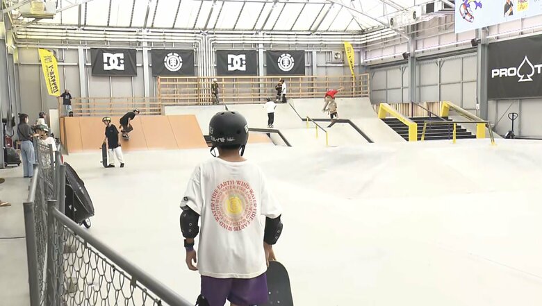 ムラサキパーク立川立飛で練習する子どもたち