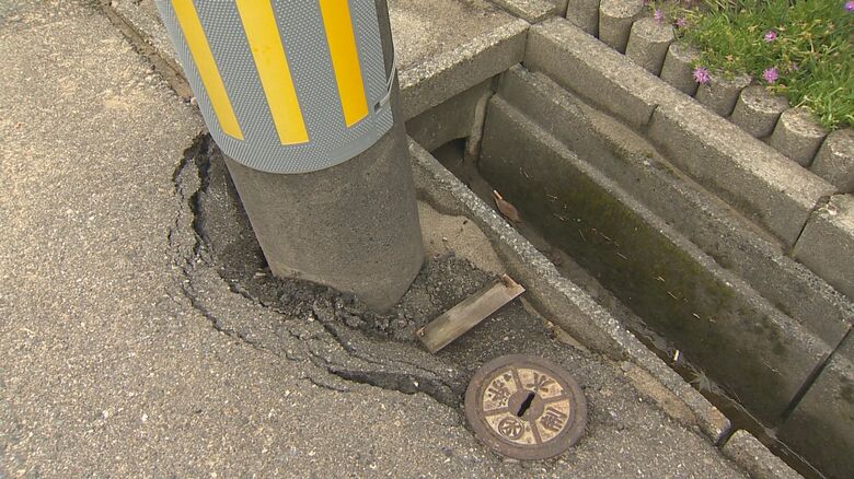 液状化被害を受けた新潟市西区