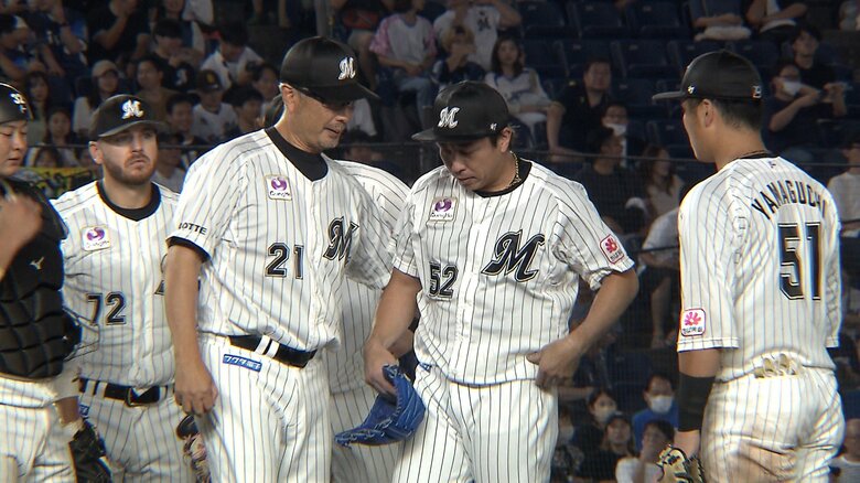 この日、益田直也の制球は定まらなかった…