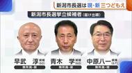 【新潟市長選挙】2期8年の現市政の継続か刷新か 現職と新人合わせて3人が舌戦展開 14日間の選挙戦スタート