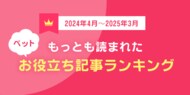 ペット保険比較サイト「もっとも読まれたお役立ち記事ランキング」を発表