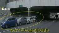「3回バンバンバンって」4台絡む“玉突き事故”　事故直前に気になる動きの車も　千葉・常磐道