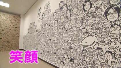 「この壁が歴史に…」コロナ禍きっかけに願い込めて描く“壁一面の似顔絵”　自分の顔に手を合わせる人も【富山発】