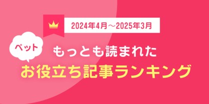 ペット保険比較サイト「もっとも読まれたお役立ち記事ランキング」を発表