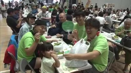 “世界えだまめ早食い選手権”開催「味もばっちり！」作付面積全国トップクラスの新潟県産枝豆をPR