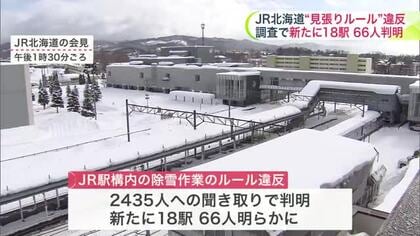 【JR北海道】相次ぐ”見張り”ルール違反―新たに18駅で66人の違反が判明「現場にルールを行き渡らせるのは、まだ道半ば」線路の除雪時の安全対策の課題とは
