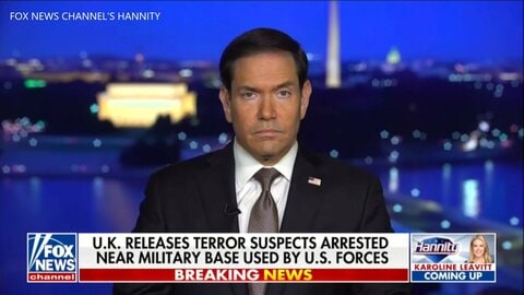 イギリス空軍基地近くで“テロ準備”「外国勢力が関与」とルビオ国務長官　男5人逮捕　翌日に保釈　基地はアメリカ軍のイラン攻撃にも使用