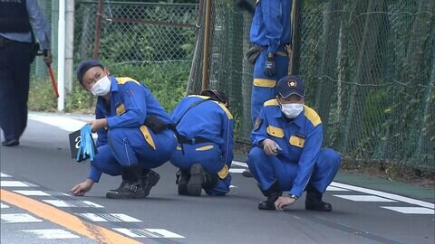 「男性が倒れている。頭から出血している」路面にブレーキ痕…ひき逃げ事件か 逃げた車の行方を追う 千葉・松戸市