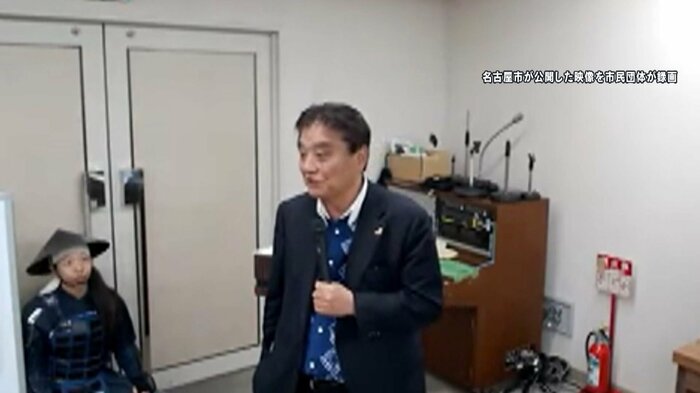 挨拶をする河村たかし市長