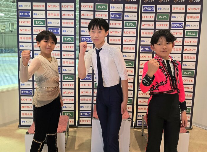 ノービスA男子表彰台（東北・北海道選手権）