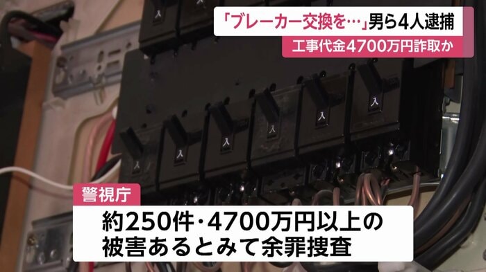 約250件・4700万円以上の被害か