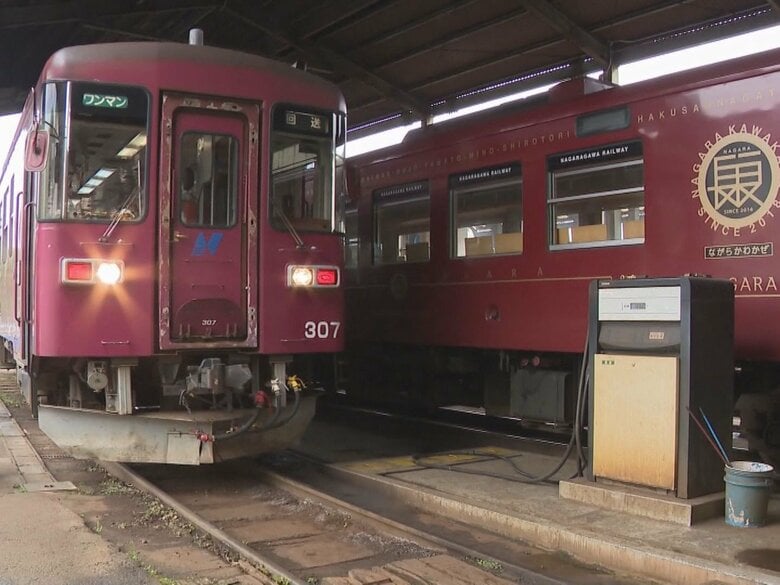 11両全てがディーゼル車…岐阜の山間部走る『長良川鉄道』にも中東情勢の影響 軽油の調達は綱渡り状態続く｜FNNプライムオンライン