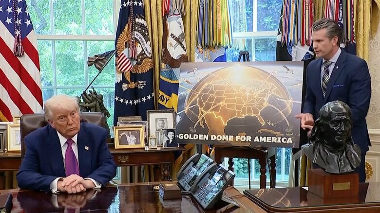 トランプ氏　宇宙でのミサイル防衛システム「ゴールデンドーム」の3年以内の完成を表明｜FNNプライムオンライン
