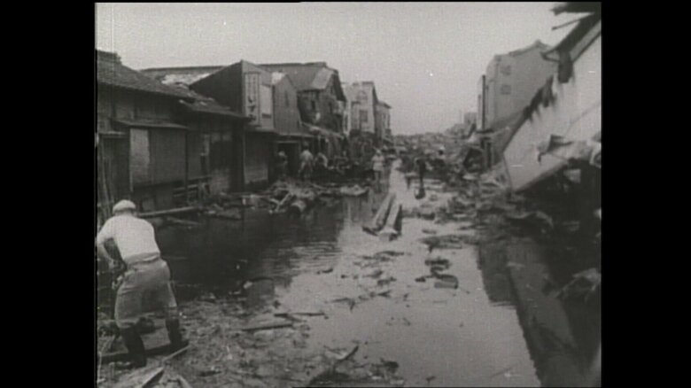 甚大な被害を出した伊勢湾台風（1959年）