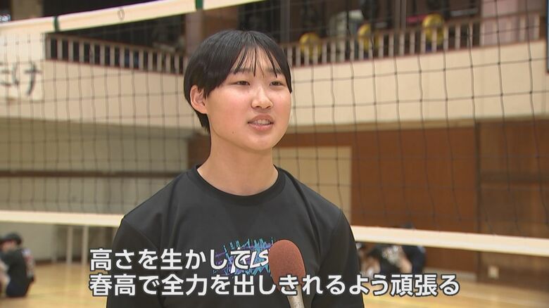 ミドルブロッカー・常田心優選手（3年）