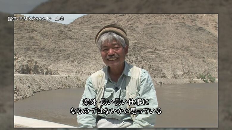 用水路の建設について語る中村哲医師（2004年）