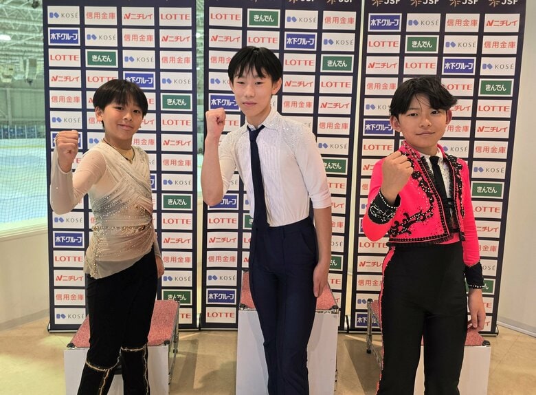 ノービスA男子表彰台（東北・北海道選手権）