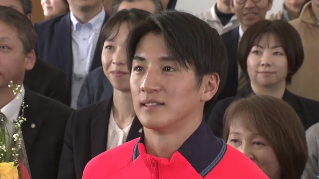 五輪前　故郷で行われた壮行会