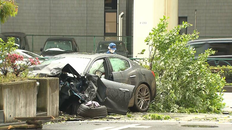 発生直後の現場の様子（東京・港区 2022年6月15日）