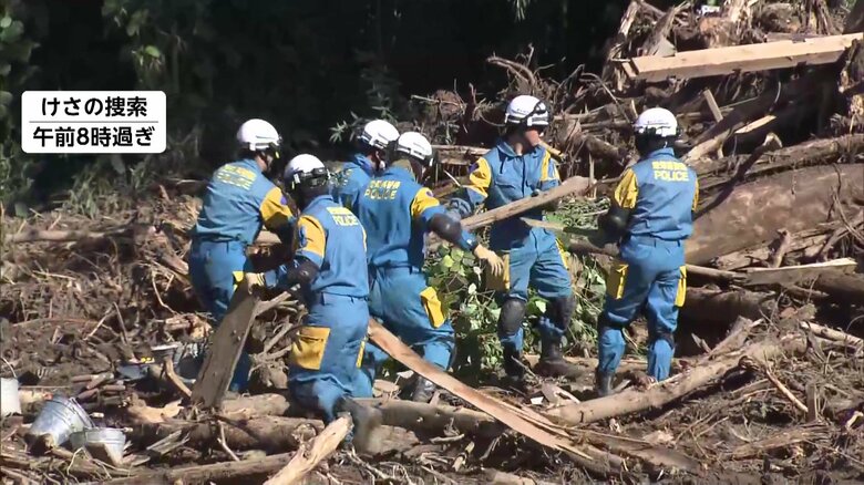 石川・輪島市での捜索の様子