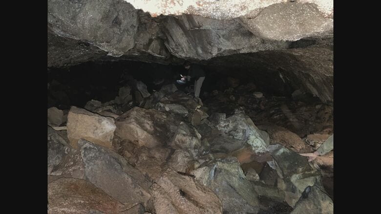 島民が避難生活を送っていた洞窟　約30人の遺体が発見された（済州島・4月2日）