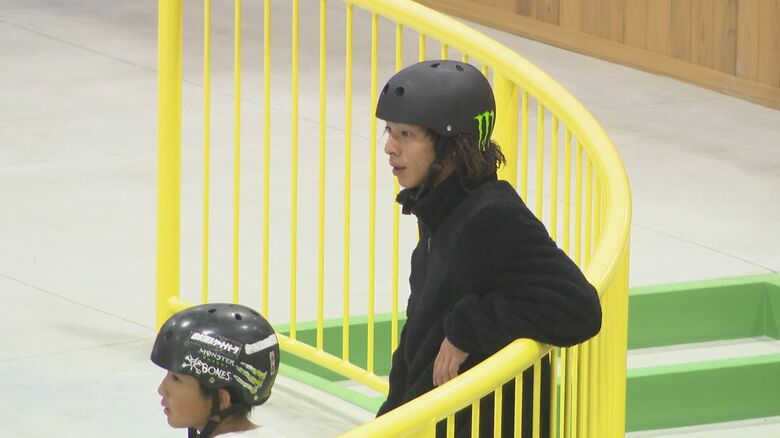 2019年 地元・村上市　スケートパーク完成式典にサプライズ登場