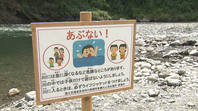 注意点をしっかり守って川遊びを楽しんで頂きたい