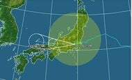 【台風情報】台風15号の進路予想と影響　11日午後11時の実況では所沢市付近、12日午前0時の推定では東京都八王子付近　関東甲信地方では12日昼前にかけて、河川の増水や氾濫に厳重警戒