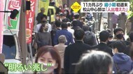 「前のように戻ってもらえれば」 11カ月ぶりの「感染縮小期」初の週末 松山市の繁華街に人出【愛媛】